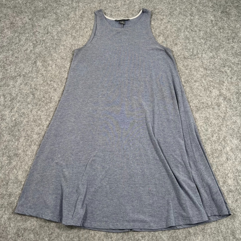 Free Fly Heathered Gray Sleeveless Flex Bamboo Shift Dress Women's Size Small